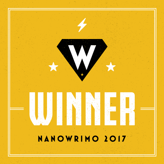 NaNoWriMo winner badge 2017